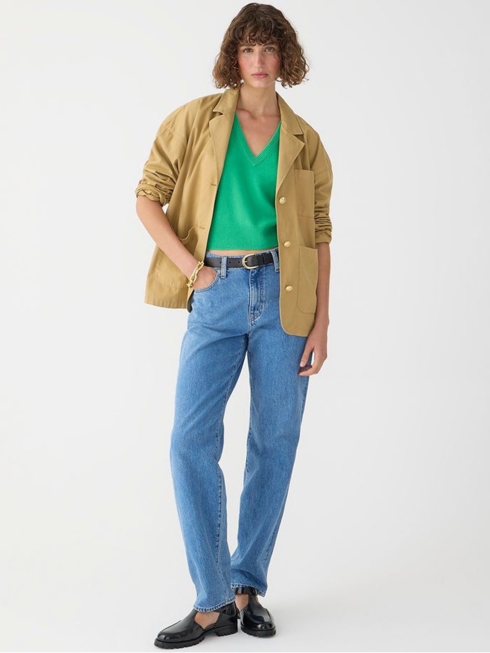 J. Crew - Mid Rise Slouchy Straight Jeans - Size 27